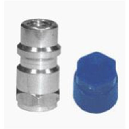 TSI SUPERCOOL Straight LoSide Aluminum Retrofit Fitting 71620 With Blue Cap TSF602